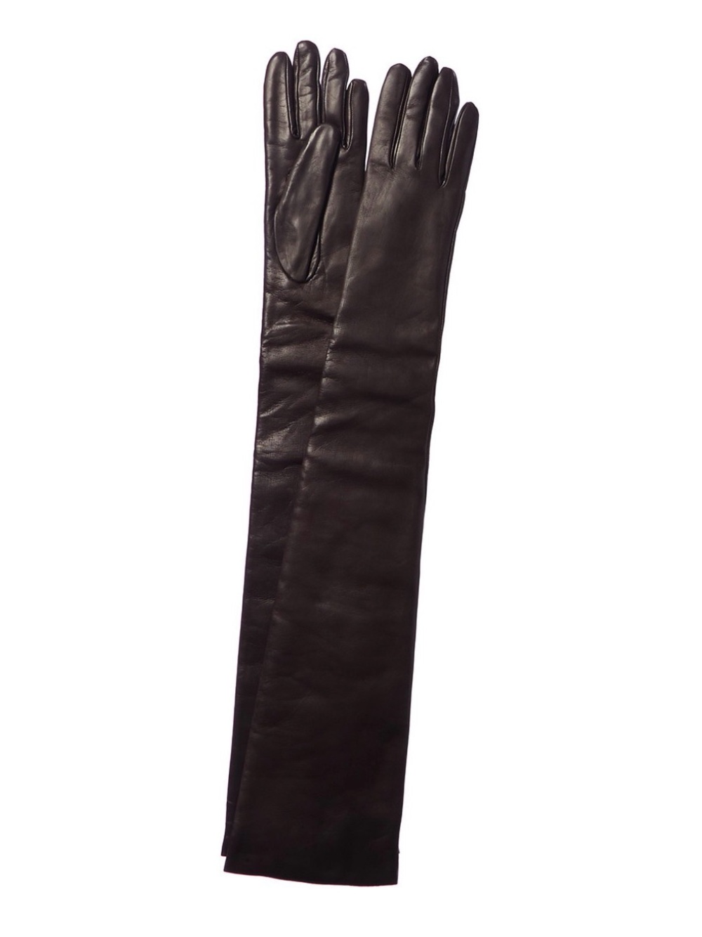 Portolano Long 7.5 Cashmere-Lined Leather Gloves